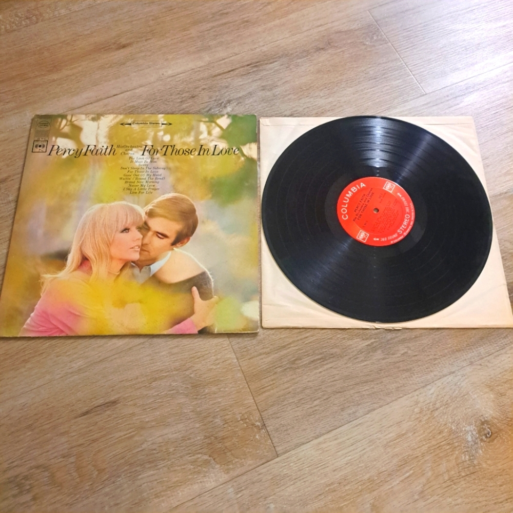 Columbia Percy Faith Orchestra & Chorus 'For Those In Love' Album Vinyl Record